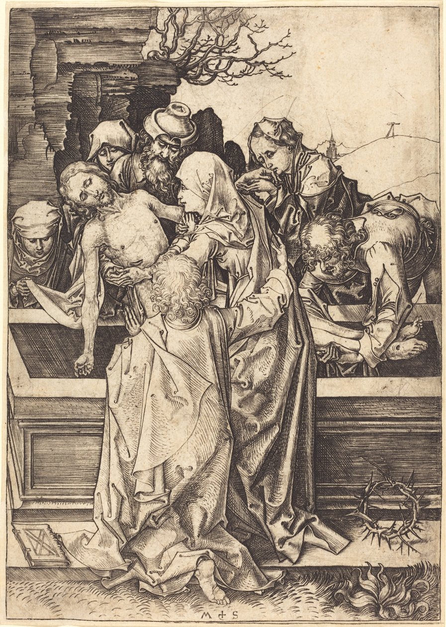 Die Grablegung von Martin Schongauer