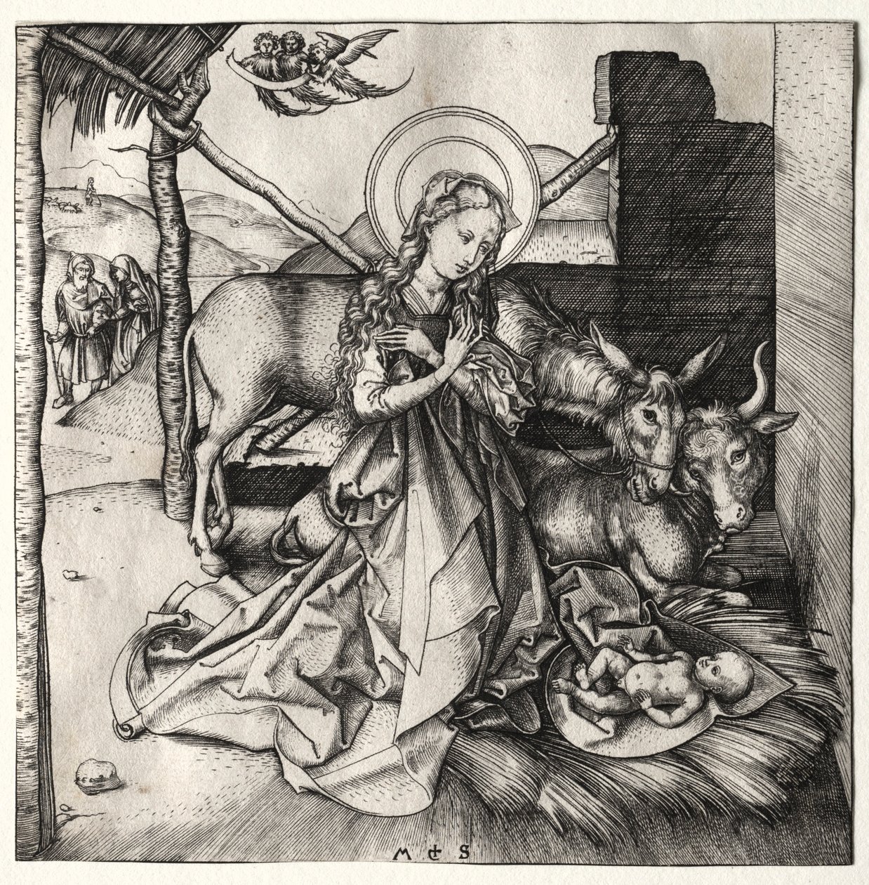 Das Leben Christi: Die Geburt, ca. 1480-1490 von Martin Schongauer