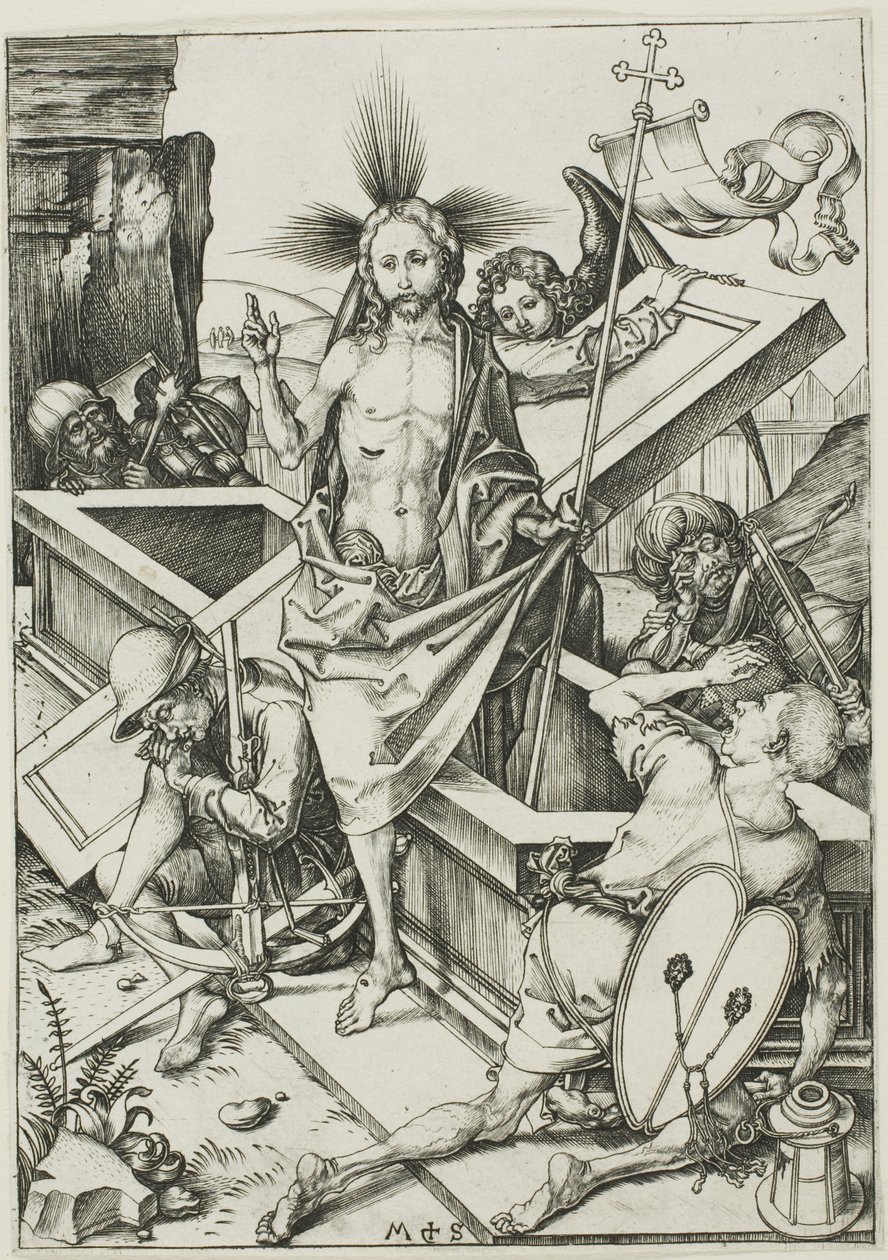 Die Auferstehung, aus Die Passion von Martin Schongauer