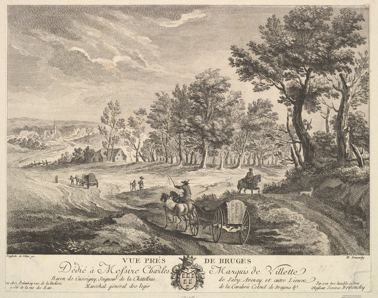 Ansicht in der Nähe von Brügge von Martin de Monchy