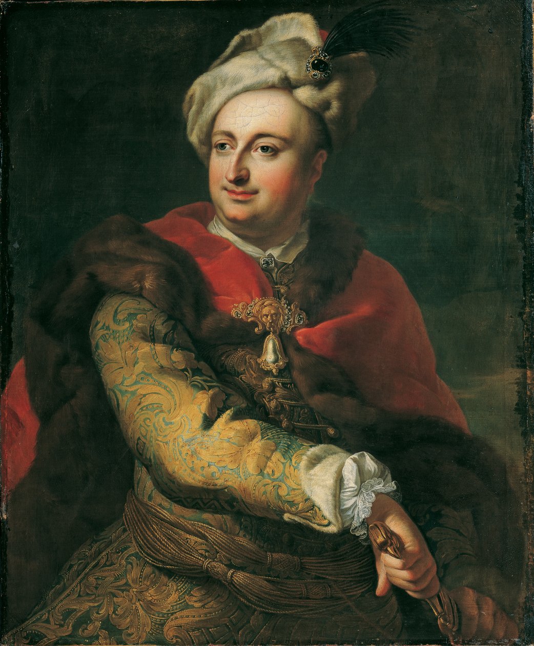 Bildnis eines Mannes in ungarischer Tracht (Imre Graf Tökölyi?) von Martin van Meytens d. J.