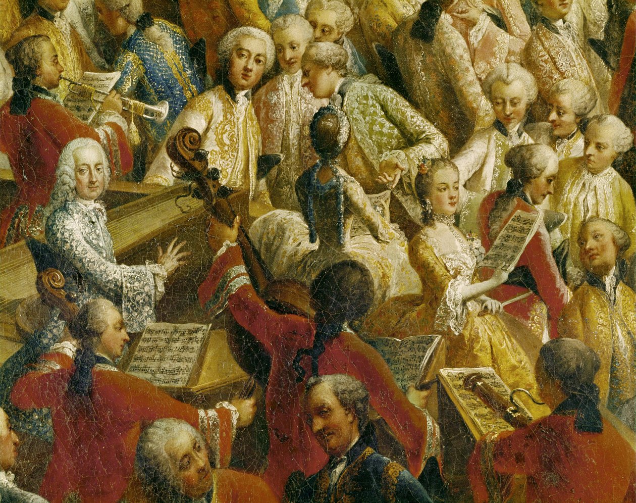 Zeremonielles Abendessen anlässlich der Hochzeit von Kaiser Joseph II und Isabella von Parma von Martin van Mytens or Meytens