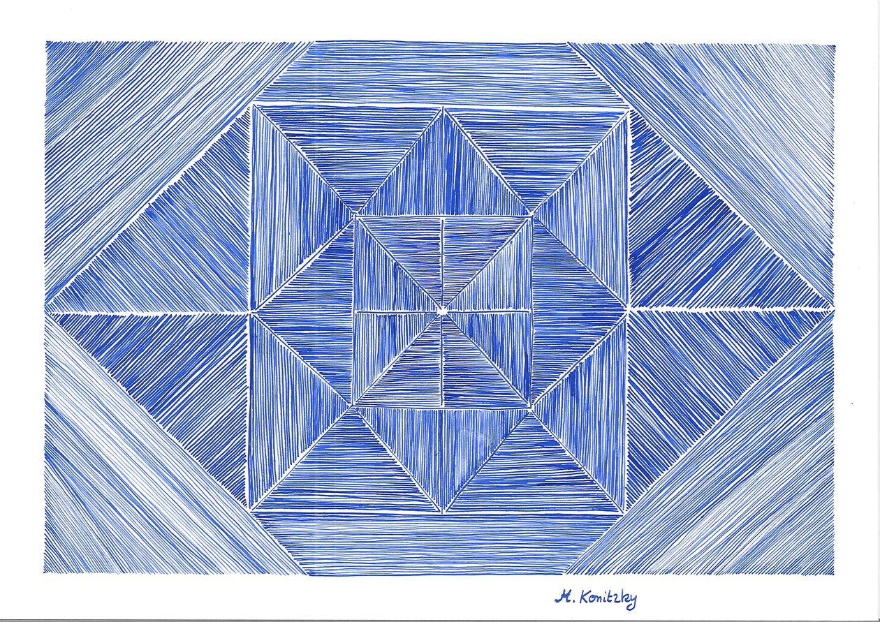 Blaue Tinte von Martina Konitzky