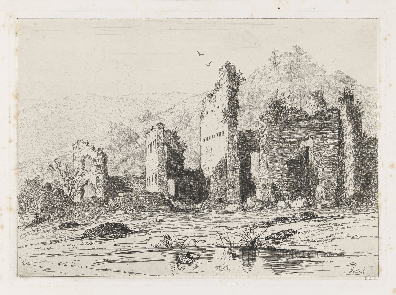 Ruine der Burg Brandenbourg von Martinus Antonius Kuytenbrouwer jr.