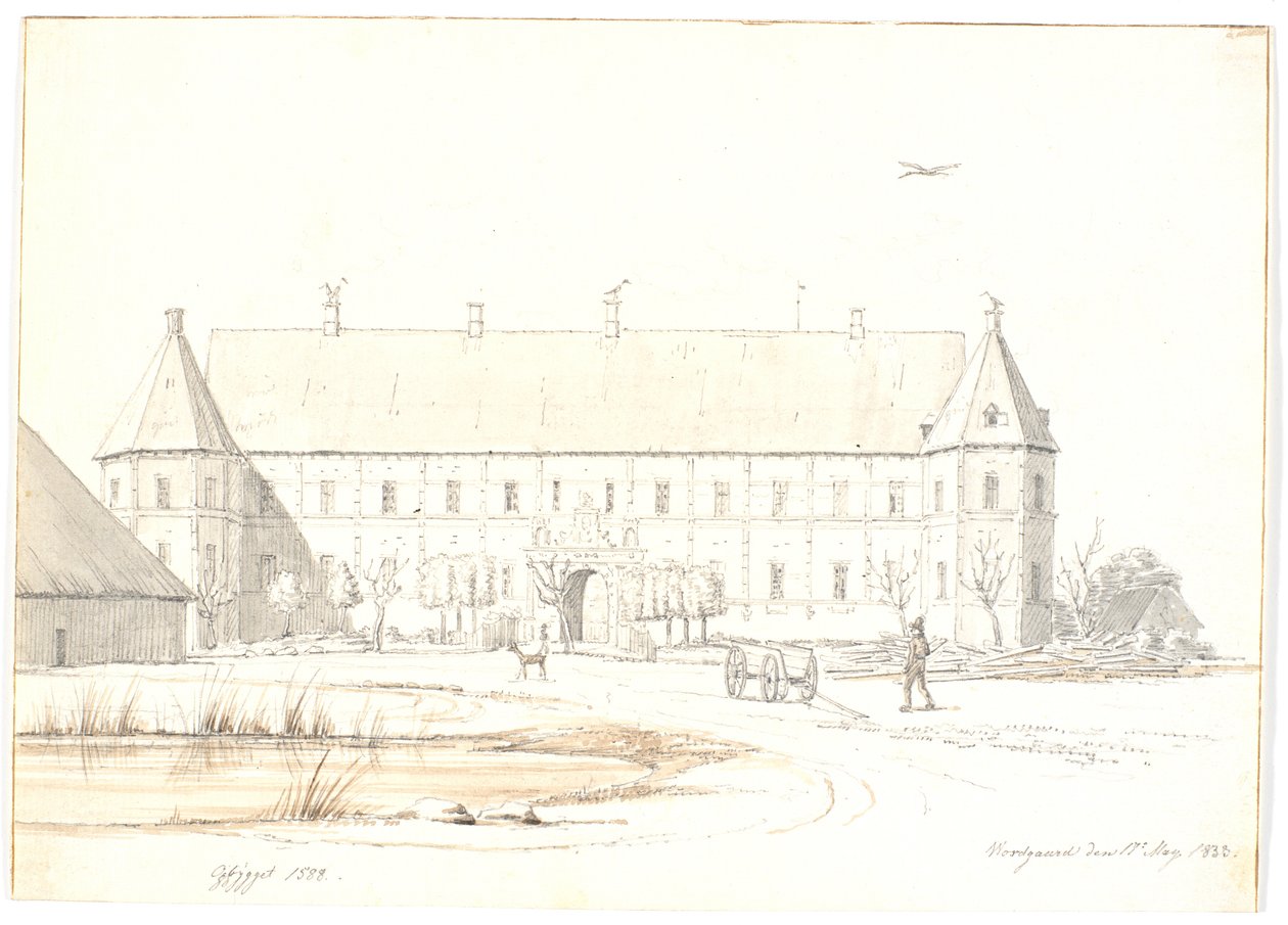 Herrenhaus Voergaard von Martinus Rørbye
