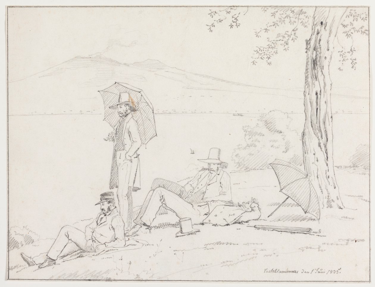 Rørbyes Reisegesellschaft in Castellammare von Martinus Rørbye