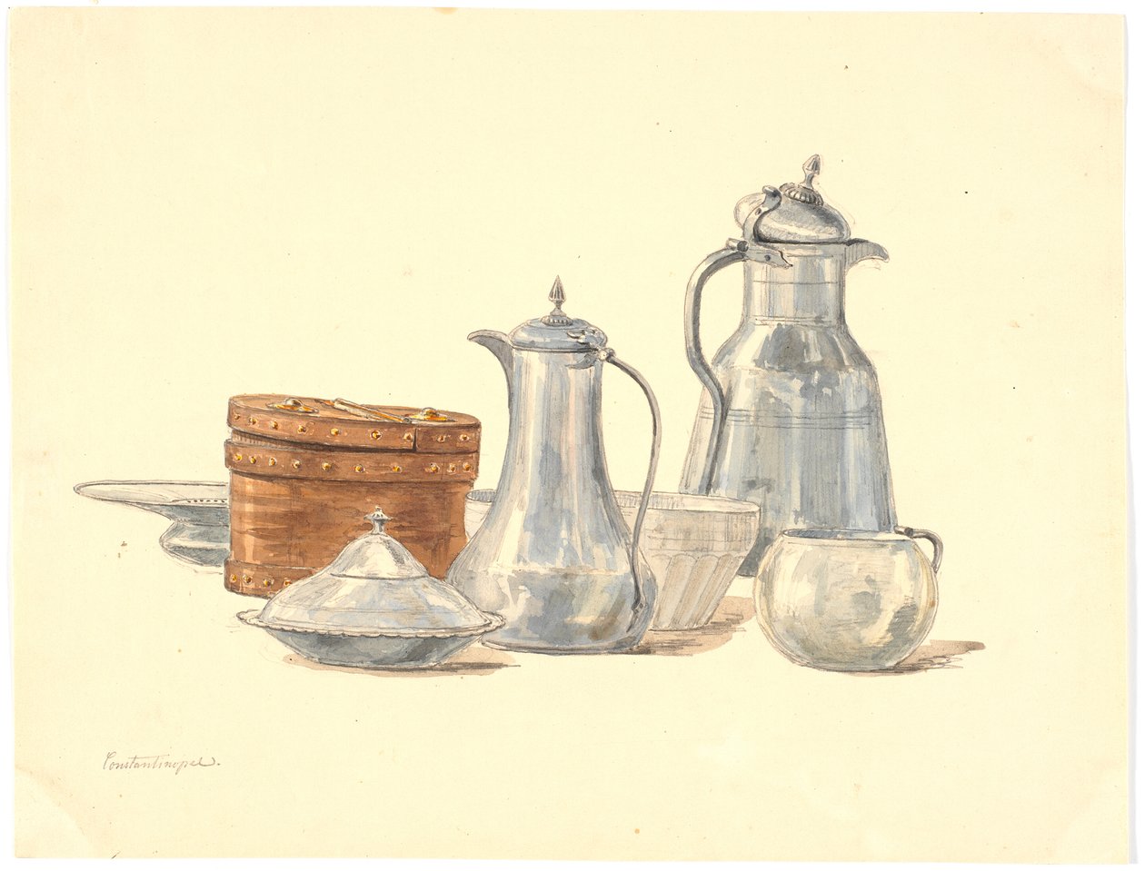 Türkische Gefäße und Krüge von Martinus Rørbye