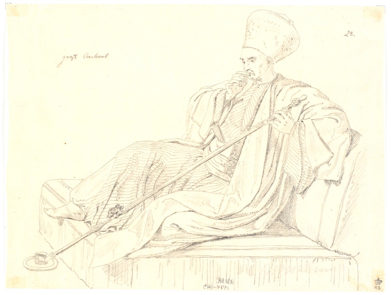 Griechischer Archon von Martinus Rørbye
