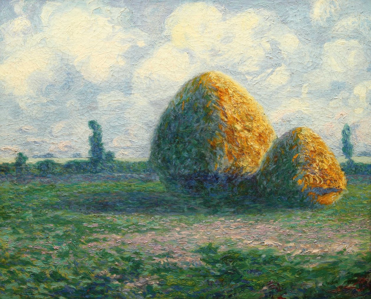 Die Heuhaufen (die Pampa von heute) von Martín Malharro