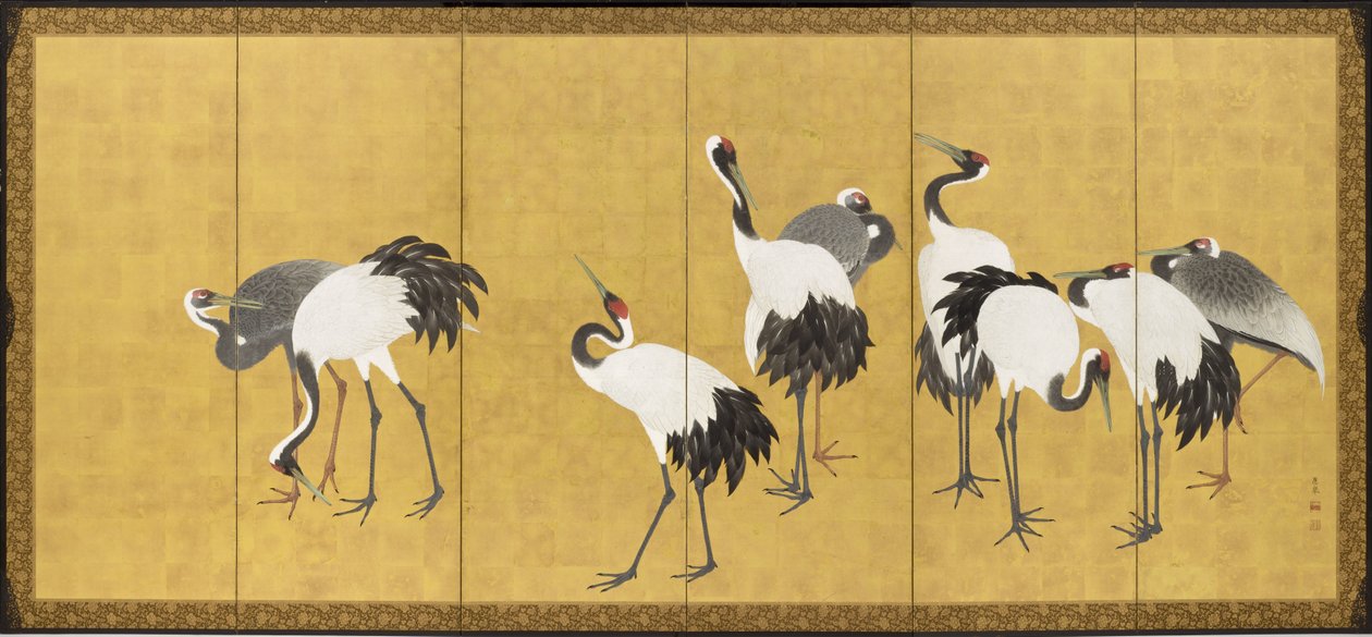 Kräne von Maruyama Okyo