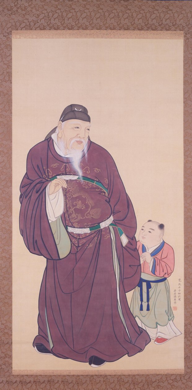 Guo Ziyi mit einem Kind von Maruyama Okyo