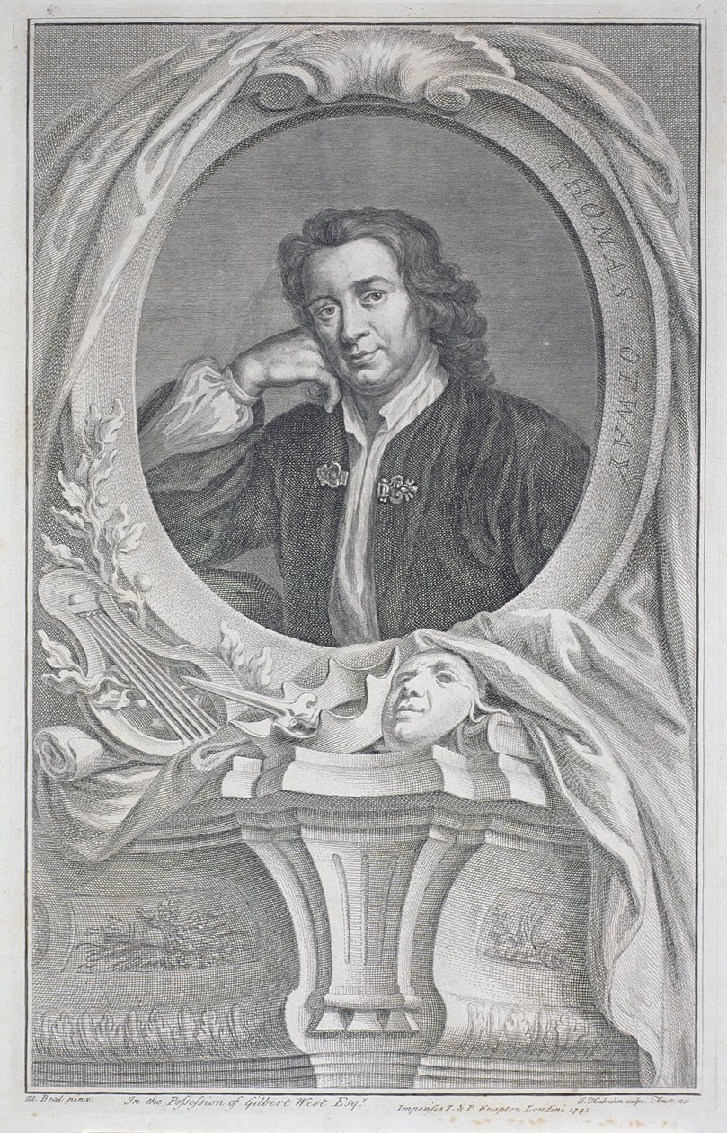 Porträt von Thomas Otway (1652-85) graviert von Jacobus Houbraken (1698-1780) von Mary (after) Beal