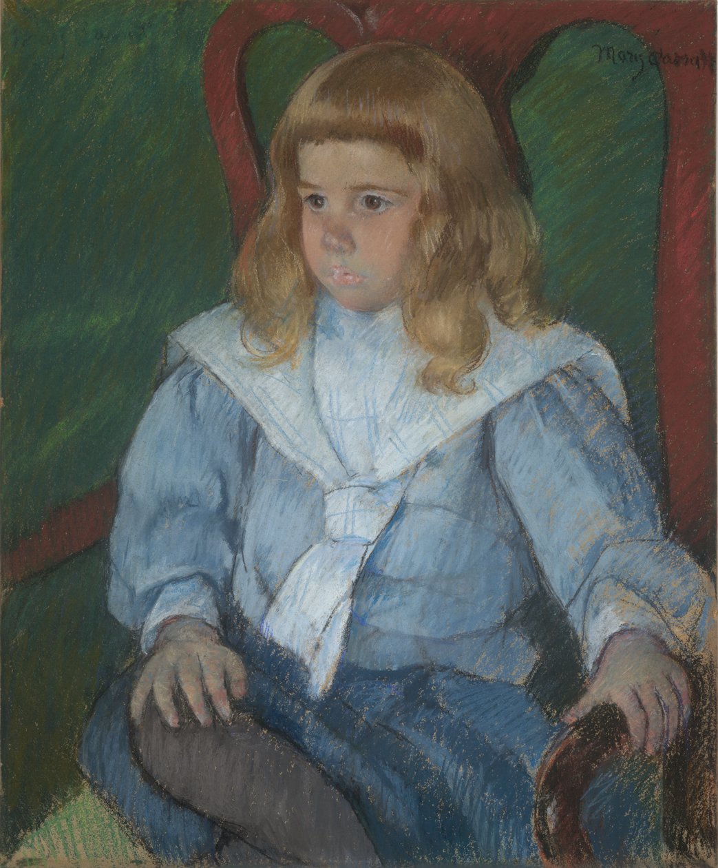 Junge mit goldenen Locken von Mary Cassatt