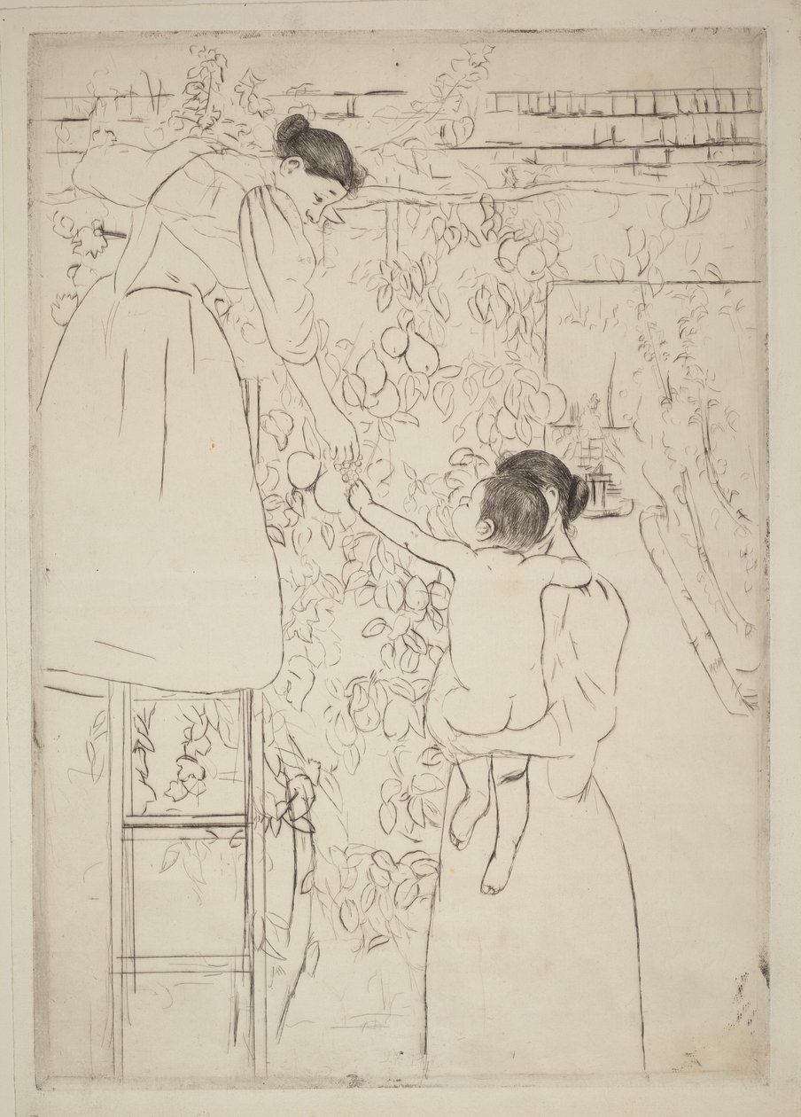 Früchte sammeln von Mary Cassatt