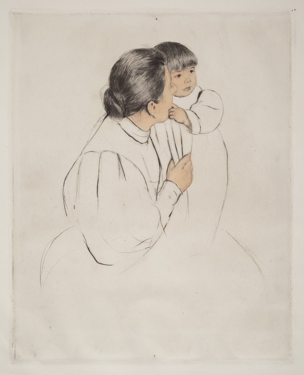 Bäuerin mit Kind von Mary Cassatt