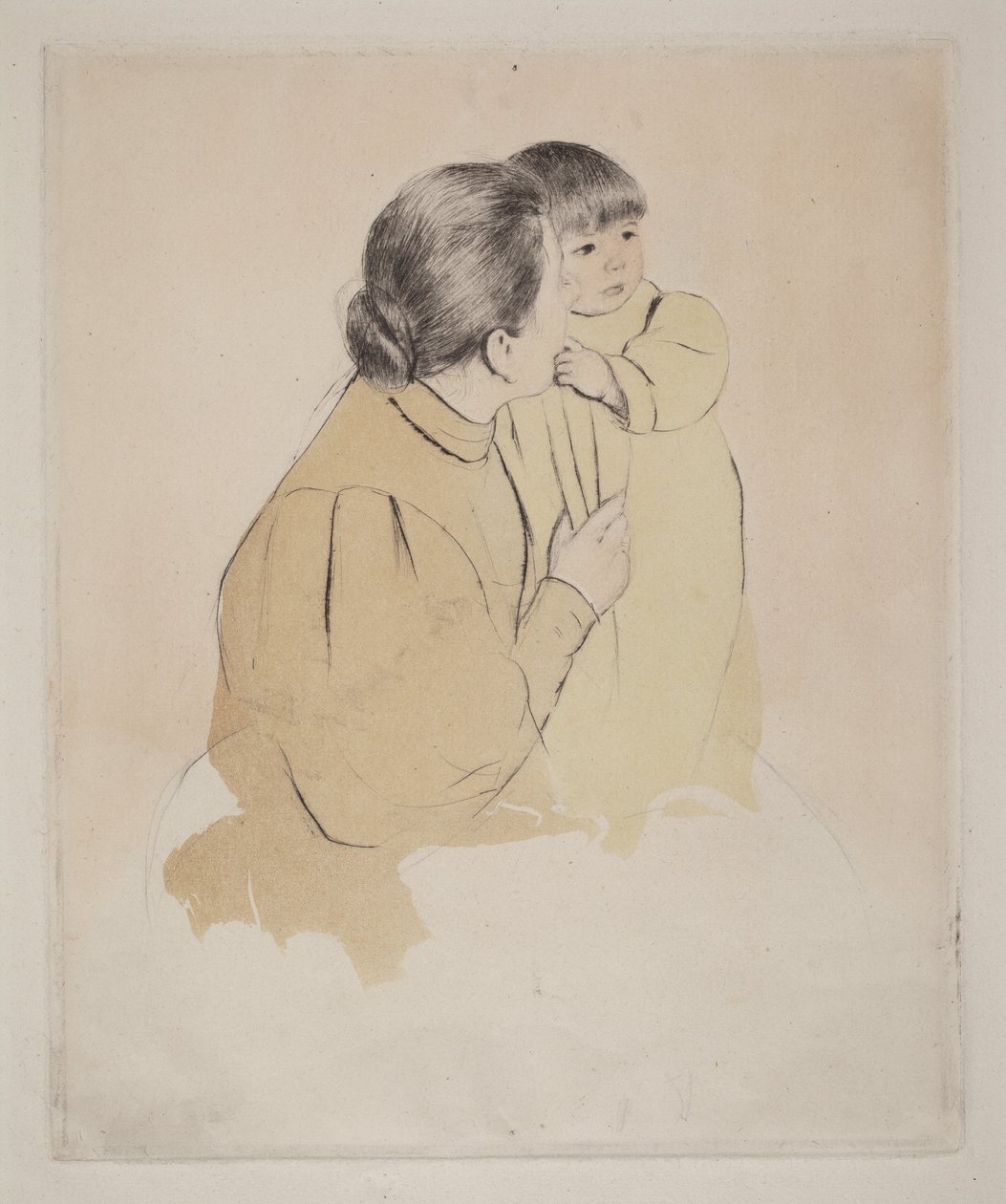 Bäuerin mit Kind von Mary Cassatt