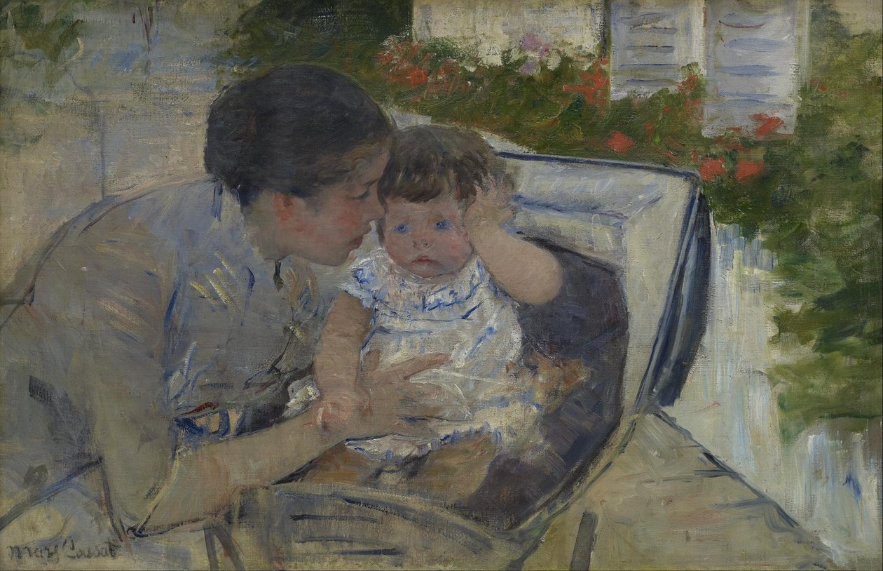 Susan tröstet das Baby von Mary Cassatt