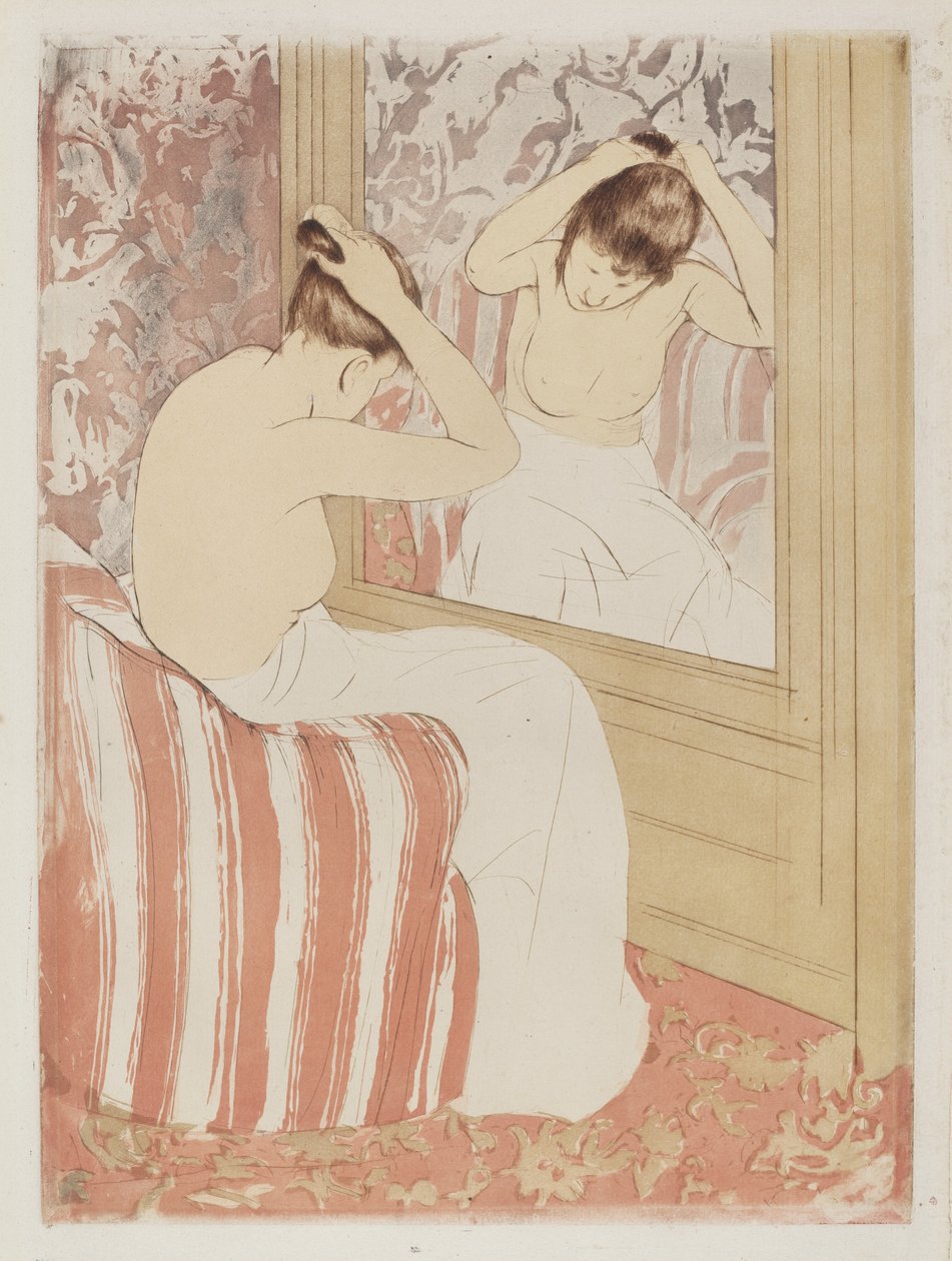 Die Frisur, 1890-1891 von Mary Cassatt