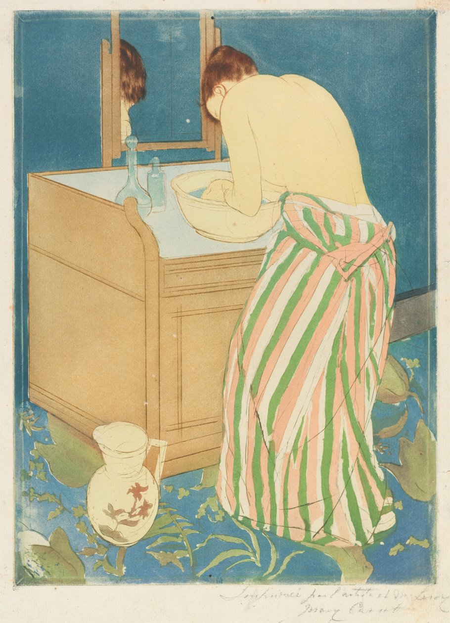 Badende Frau von Mary Cassatt
