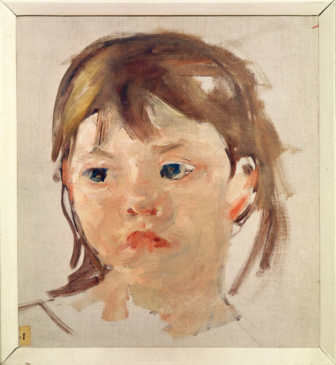 Kopf eines jungen Mädchens von Mary Stevenson Cassatt