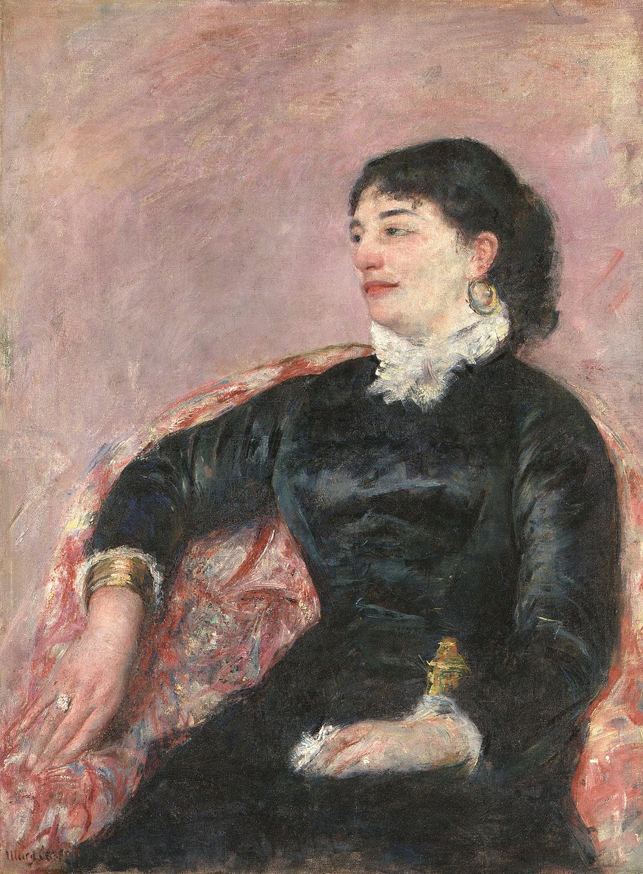Porträt einer italienischen Dame von Mary Stevenson Cassatt