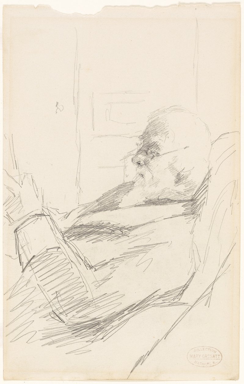 Der Vater des Künstlers beim Lesen von Mary Stevenson Cassatt