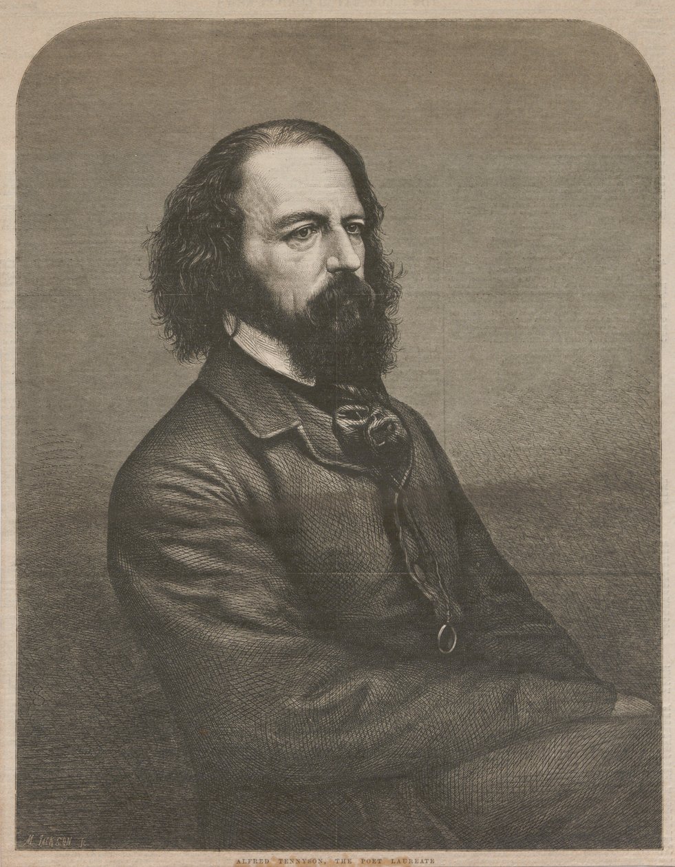 Porträt von Alfred, Lord Tennyson 1809-1892, 1864 von Mason Jackson