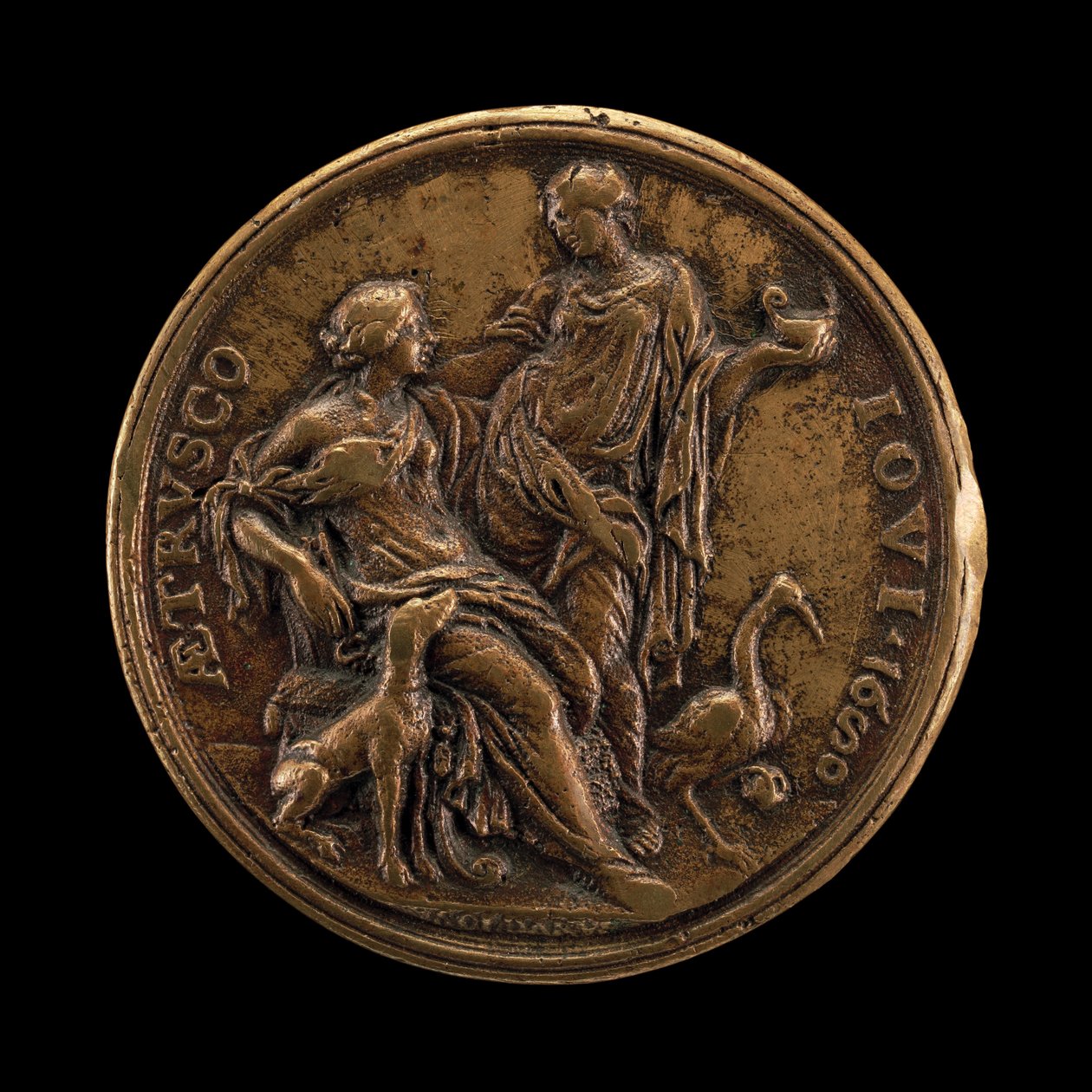 Allegorie der Wachsamkeit und Loyalität [Rückseite], 1680 von Massimiliano Soldani