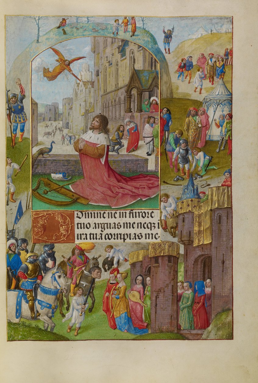 David im Gebet von Master of Lübeck the Bible