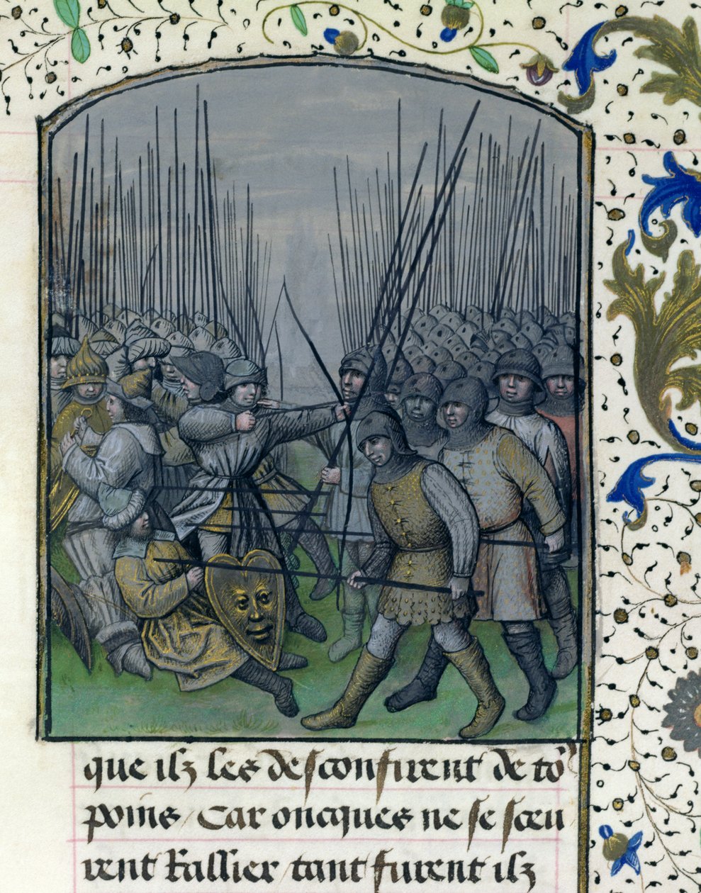 Ms 659 f.245 r. Die Schlacht von Granada im Jahr 1343, 1477 von Master of Mary of Burgundy