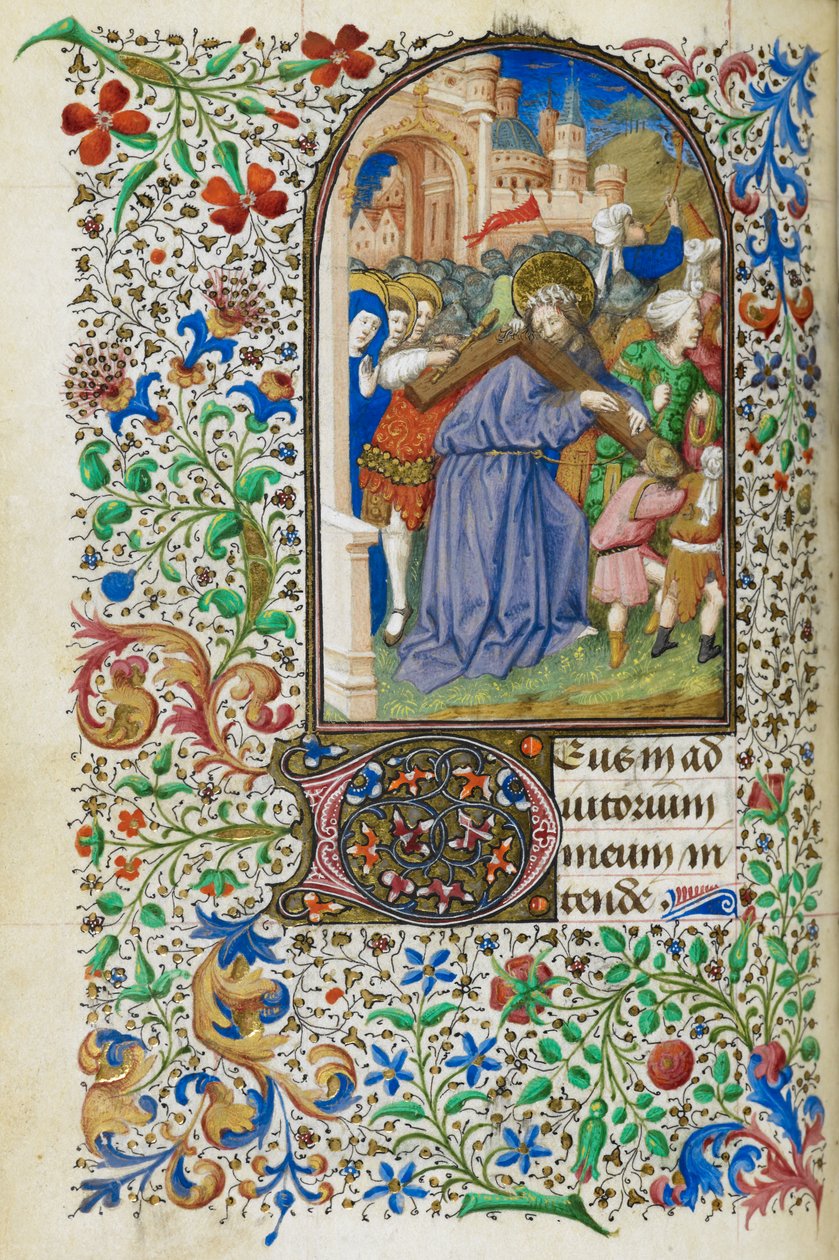 Stundenbuch für Jean de Dunois, f.136v, um 1436-50 (illuminierte Handschrift) von Master Dunois