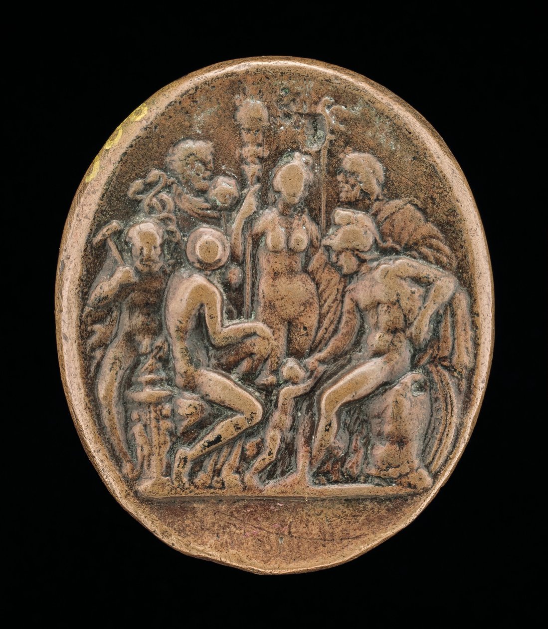 Eine Versammlung der Götter [Rückseite], zweite Hälfte des 15. Jahrhunderts von Master IO.FF.