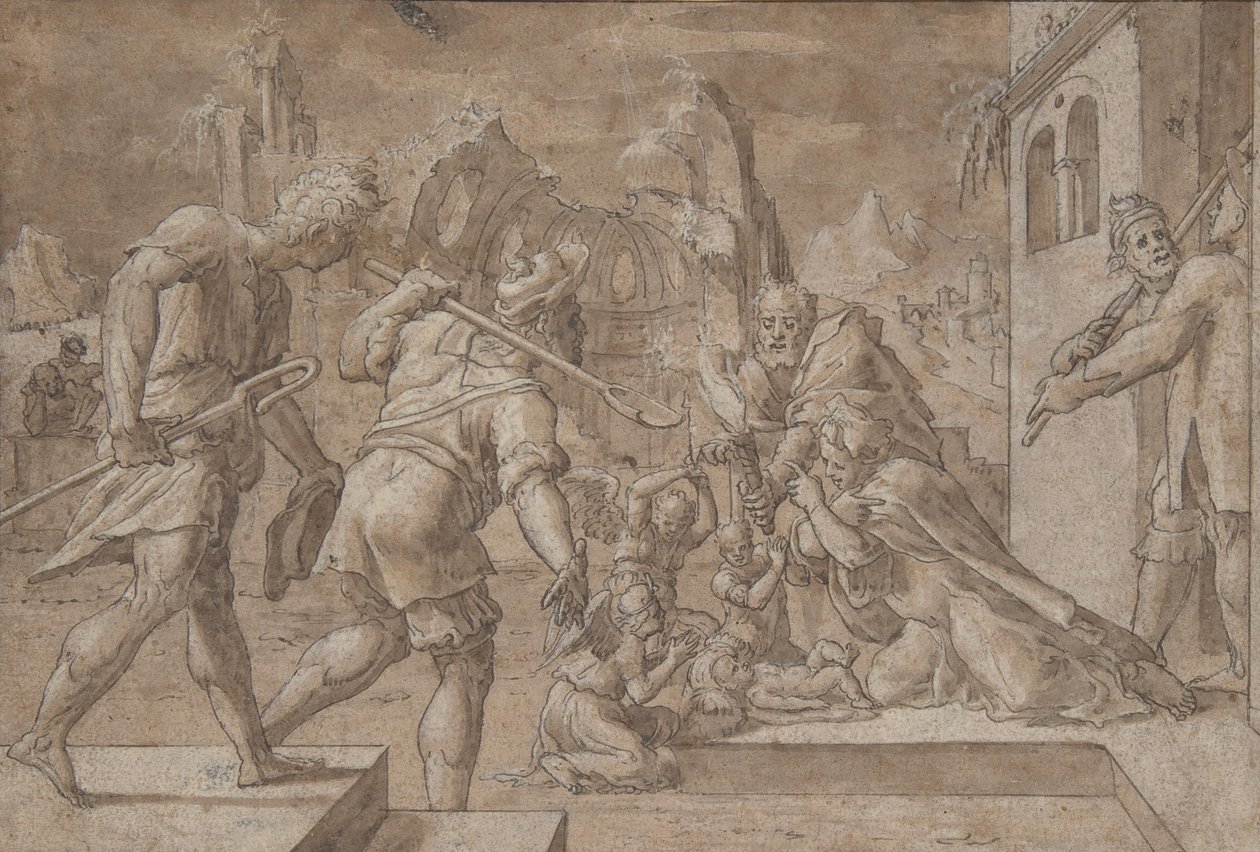 Anbetung der Hirten, ca. 1549-50 von Master Of The Liechtenstein Adoration