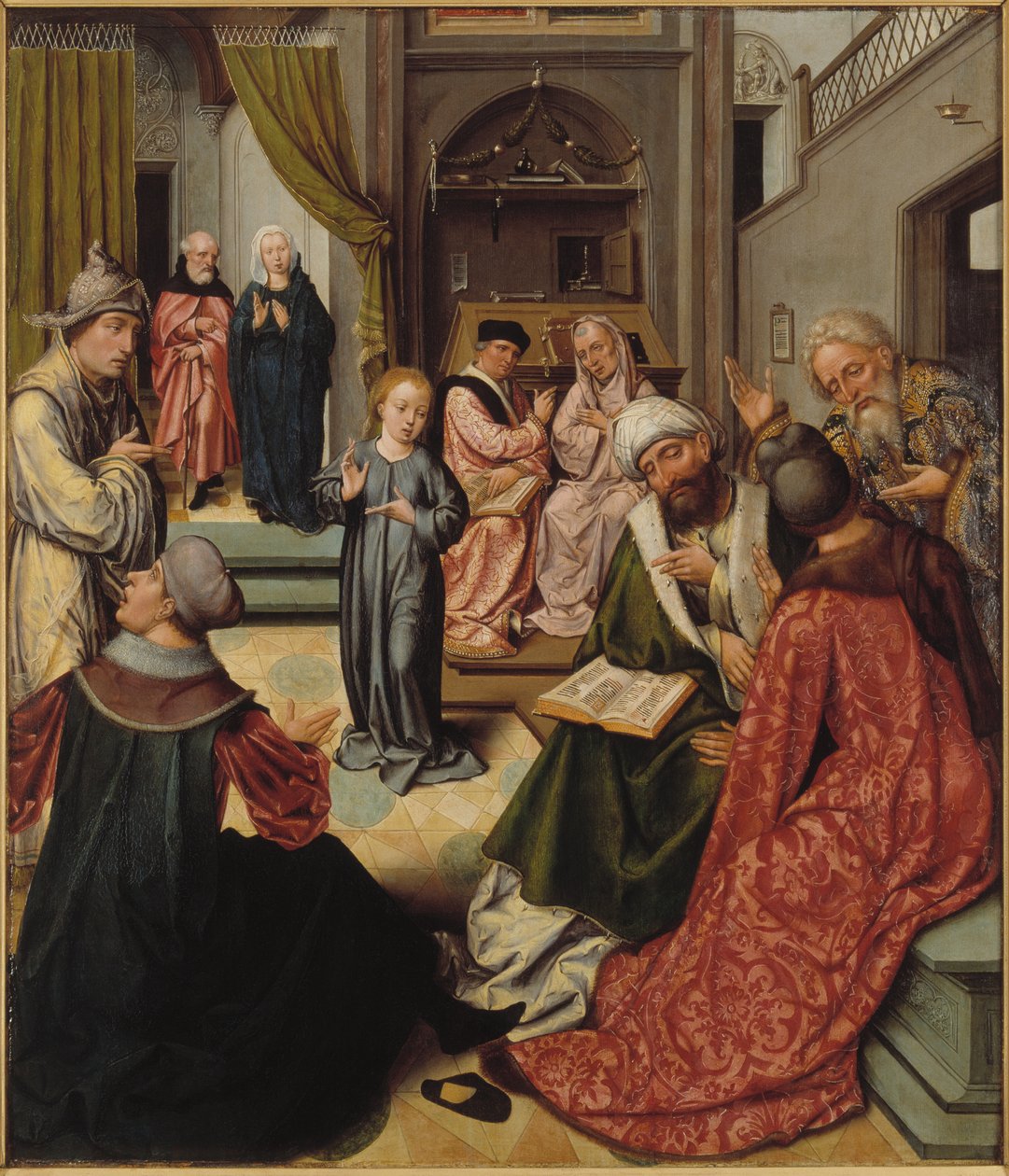Christus unter den Doktoren von Master of 1518.