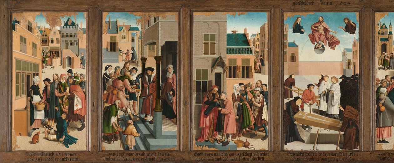 Die sieben Werke der Barmherzigkeit von Master of Alkmaar