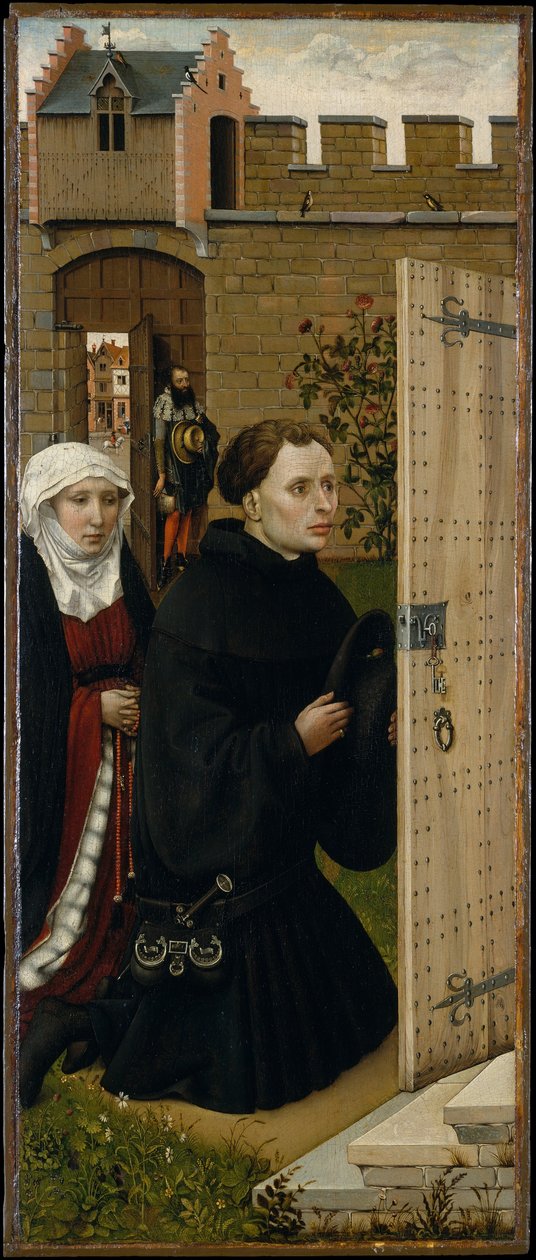 Verkündigungstriptychon (Merode-Altar), ca. 1427-32 von Master of Flémalle