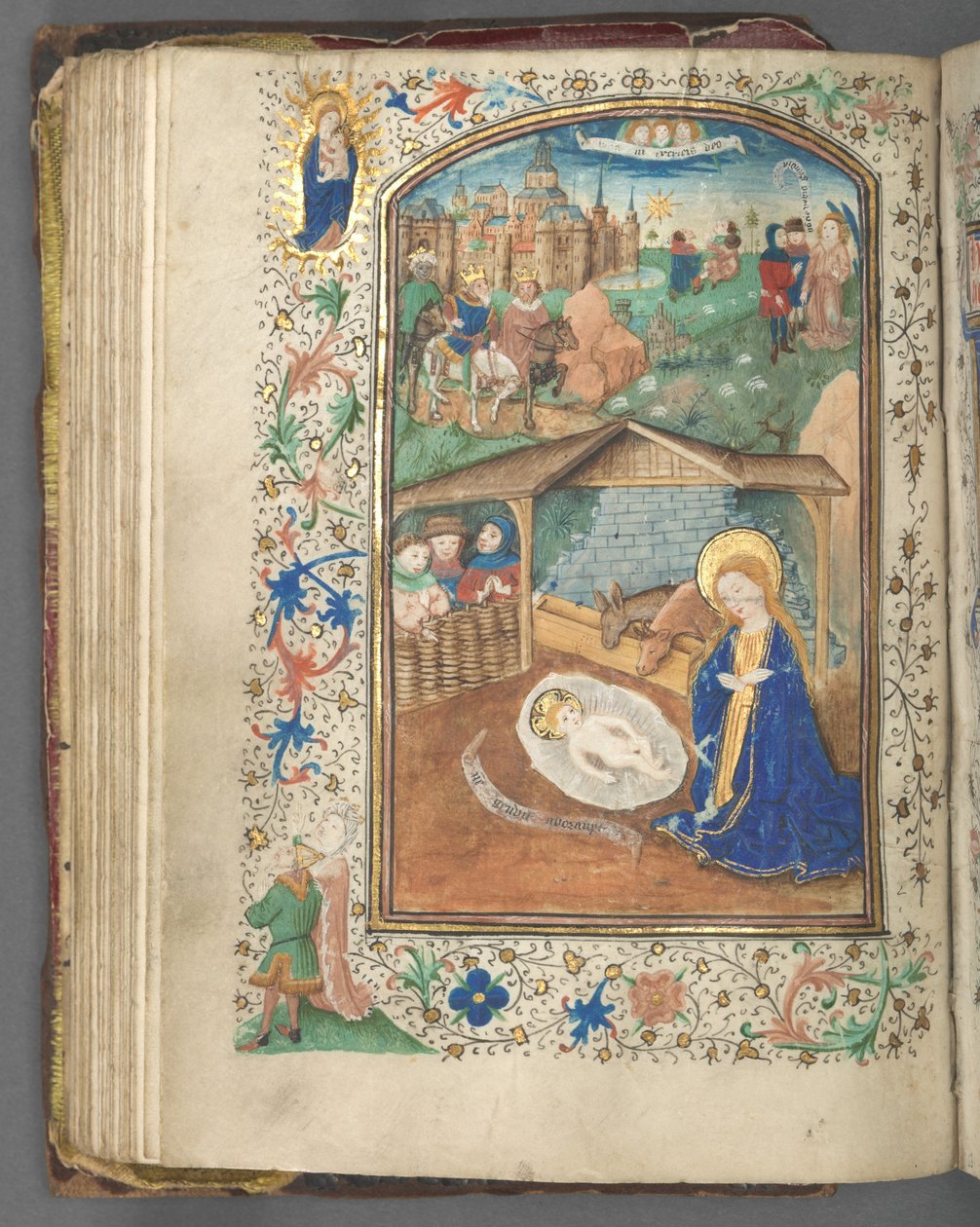 Stundenbuch (Gebrauch von Utrecht): fol. 62v, Die Geburt Christi von Master of Gijsbrecht van Brederode
