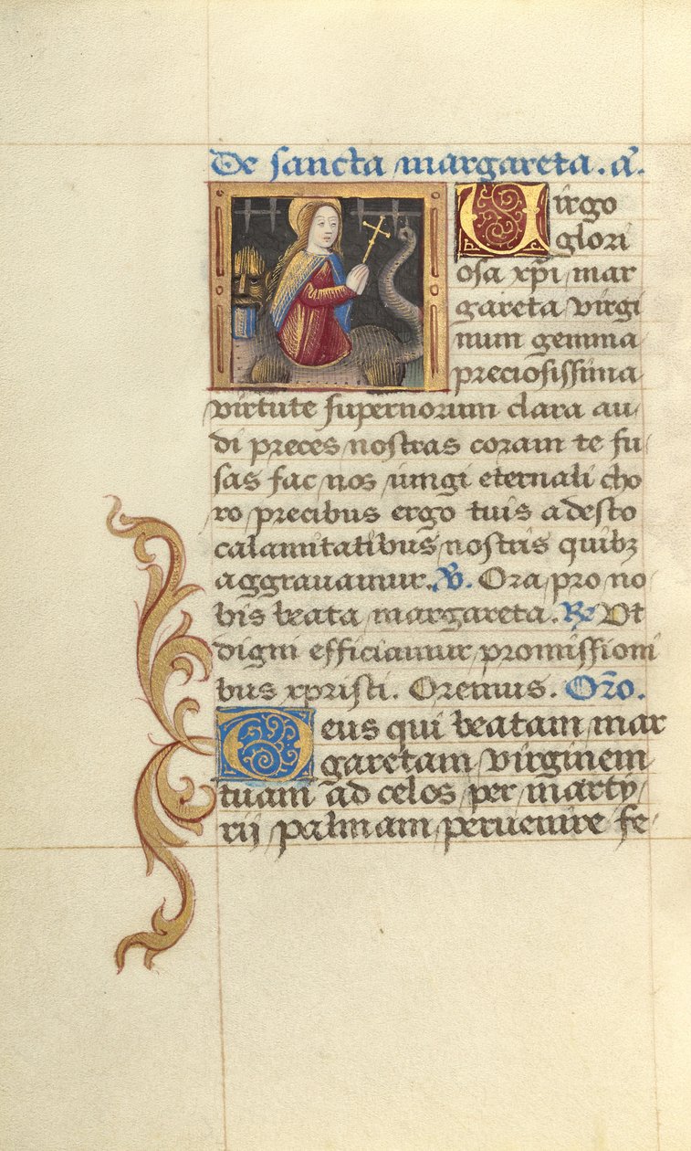 Heilige Margarete und der Drache von Master of Jacques de Besançon