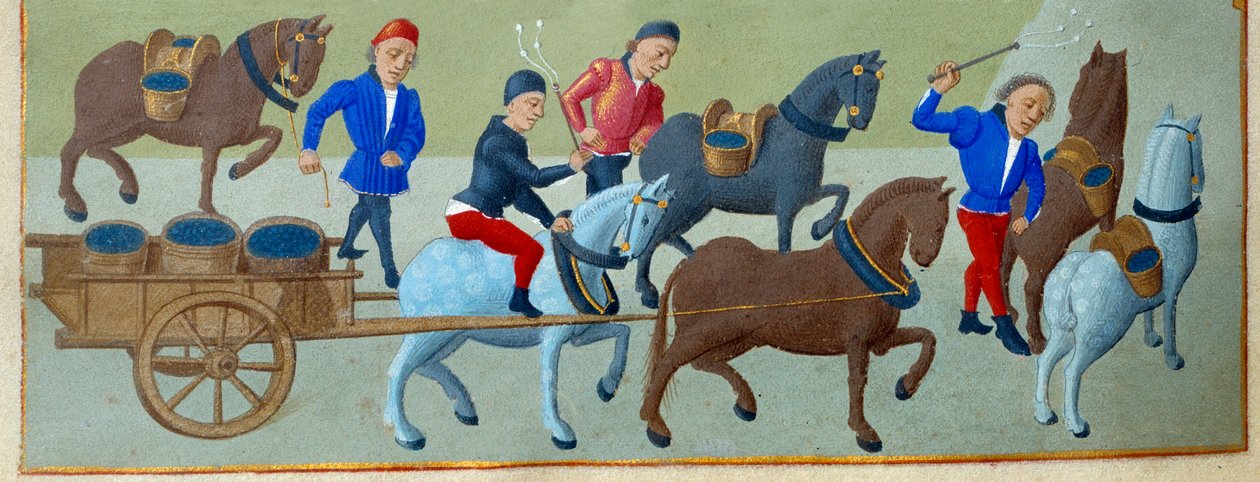 Die Weinlese und der Transport von Master of Jean Rolin II