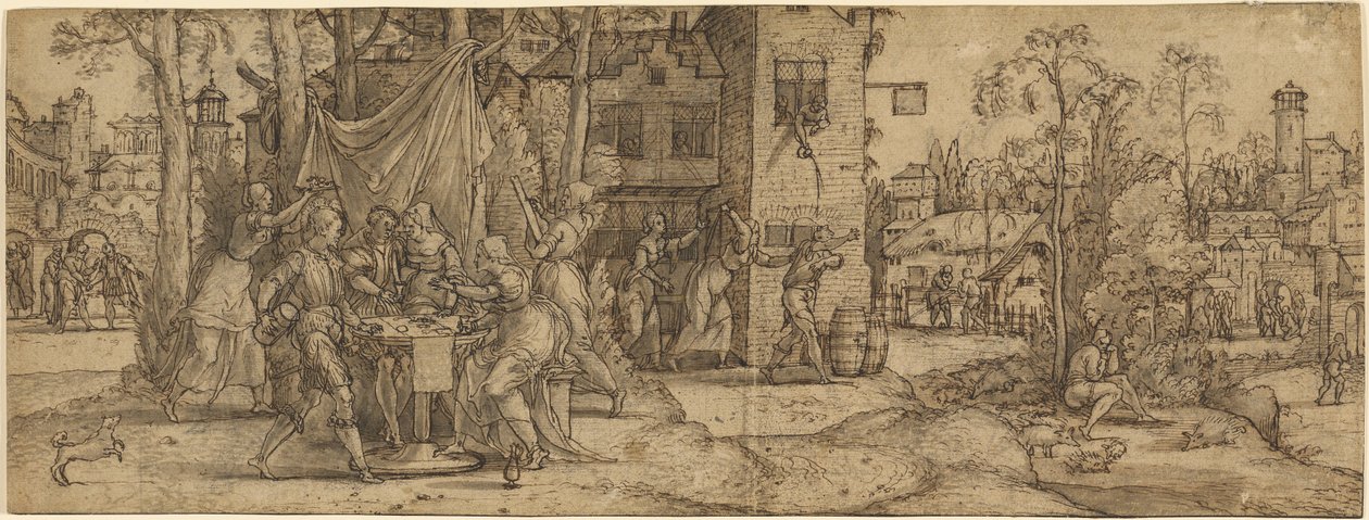 Szenen aus dem Leben des verlorenen Sohnes von Master of Saint Christopher