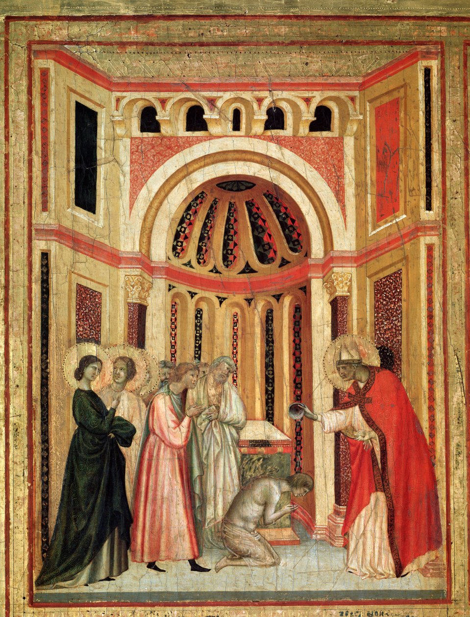 Die heilige Cäcilia und die Geschichte ihres Lebens (Detail) von Master of St. Cecilia