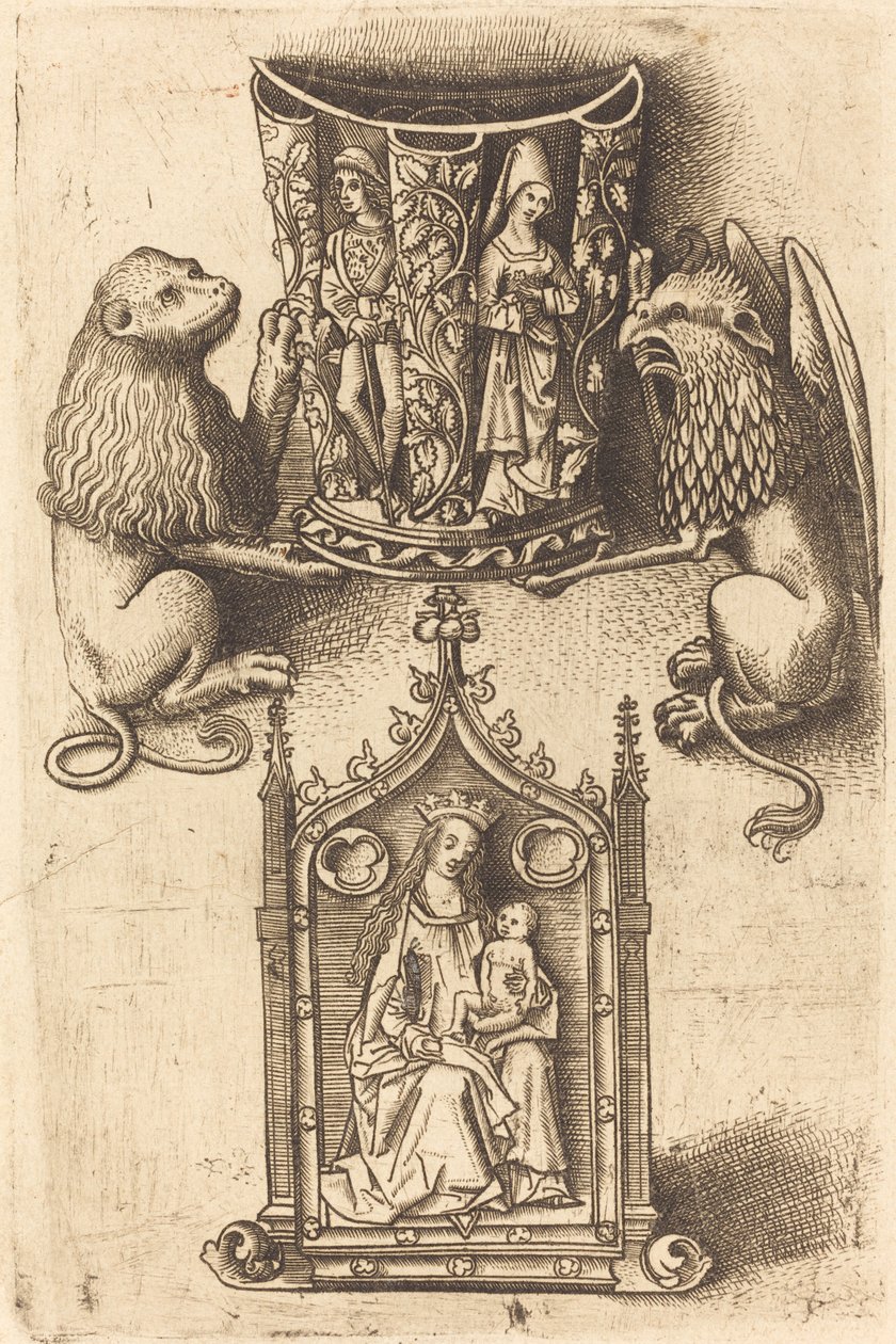 Entwurf für einen Becher und eine Pax von Master of St. Sebastian