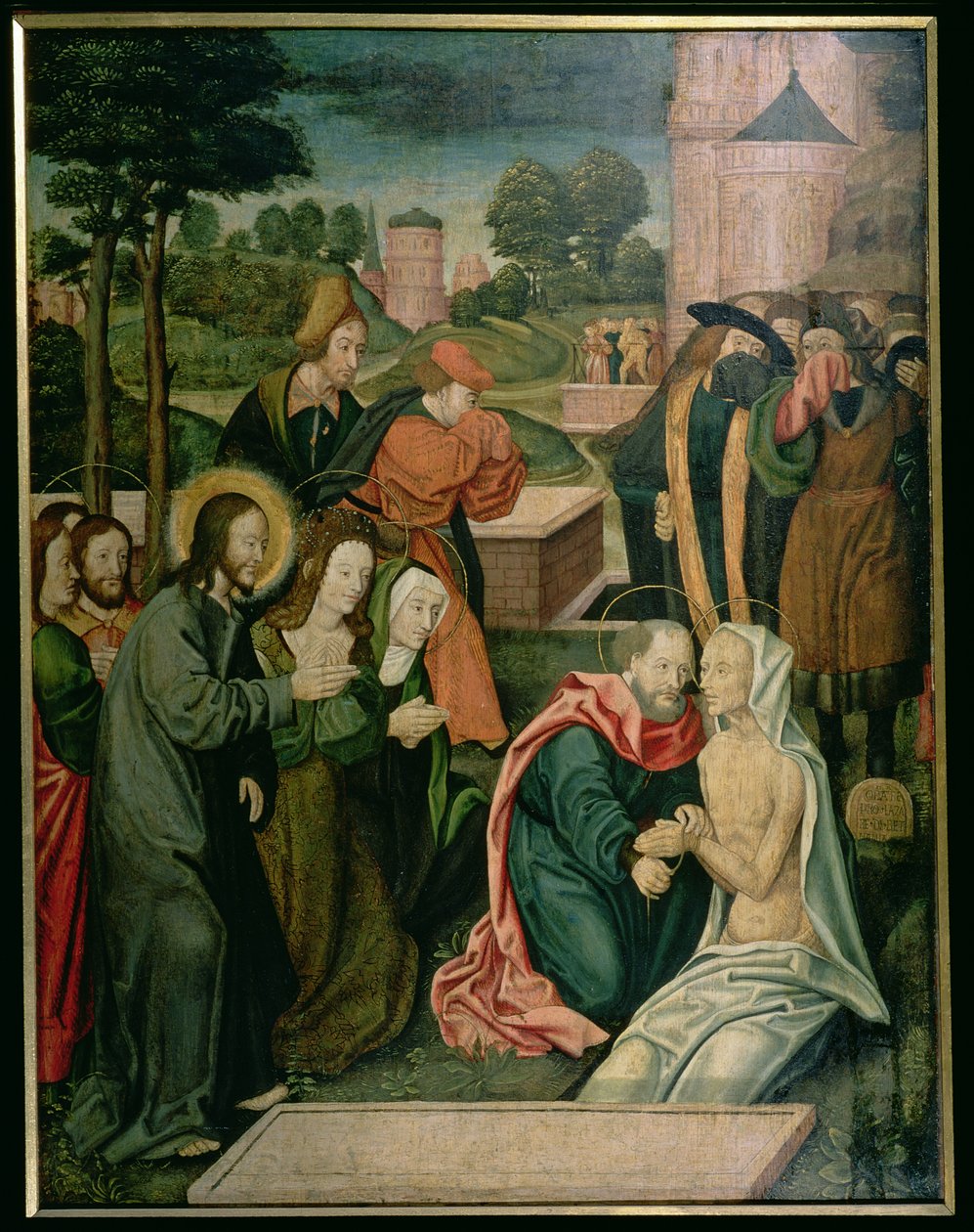 Die Auferweckung des heiligen Lazarus von Master of St. Severin
