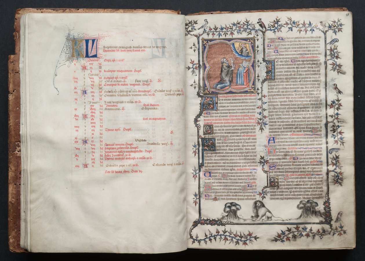 Das Gotha Missale: Fol. 10v, Text von Master of the Boqueteaux