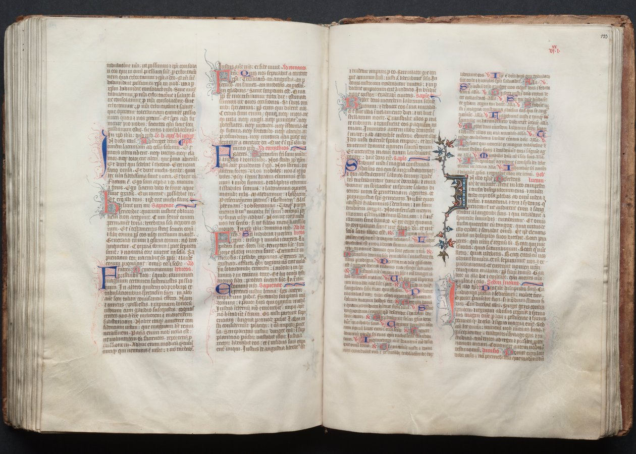 Das Gotha Missale: Fol. 132v, Text von Master of the Boqueteaux