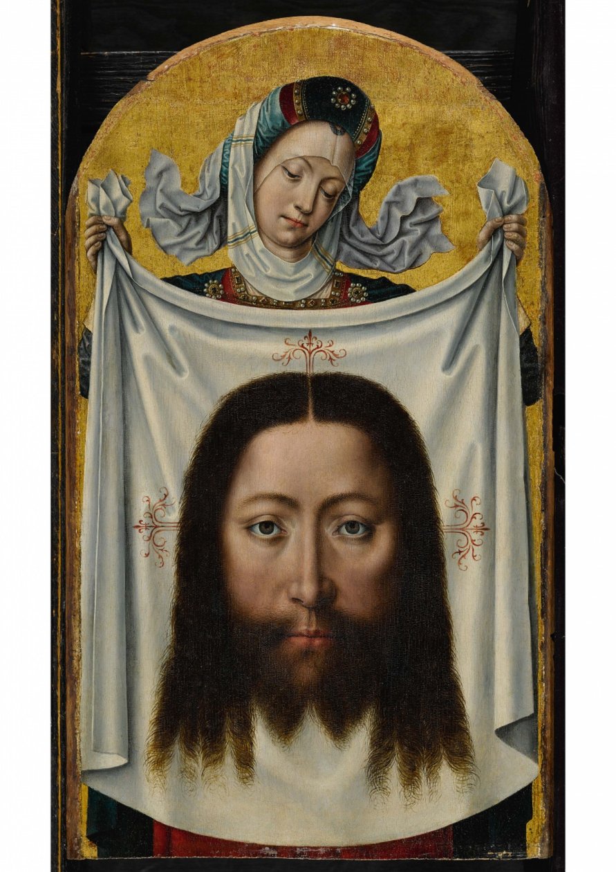 Die heilige Veronika mit dem Schweißtuch von Master of the Bruges Legend of St. Ursula