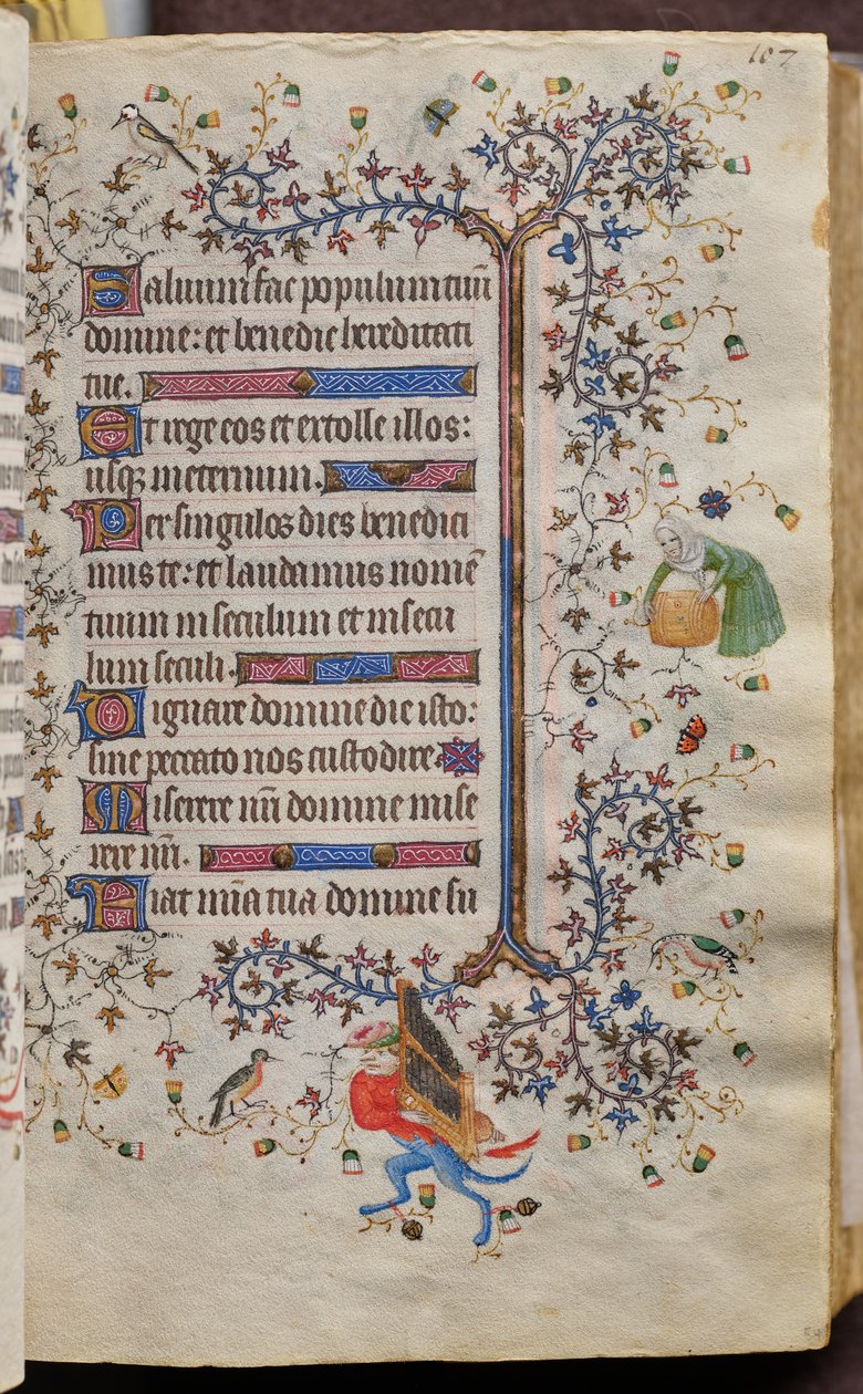 Stundenbuch von Karl dem Edlen, König von Navarra (1361-1425): fol. 54r, Text von Master of the Brussels Initials and Associates