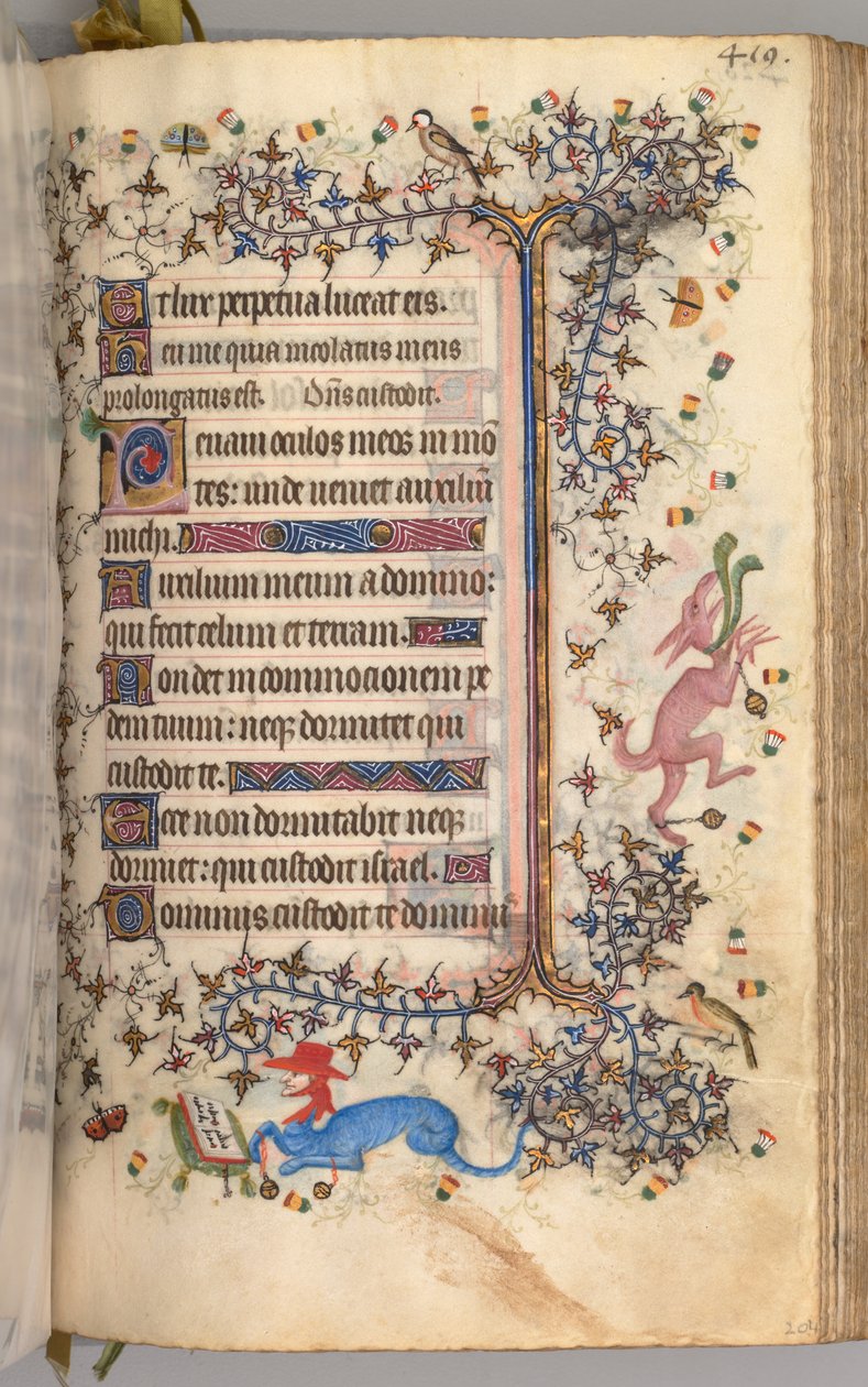 Stundenbuch von Karl dem Edlen, König von Navarra 1361-1425: fol. 204r, Text, ca. 1405 von Master of the Brussels Initials and Associates