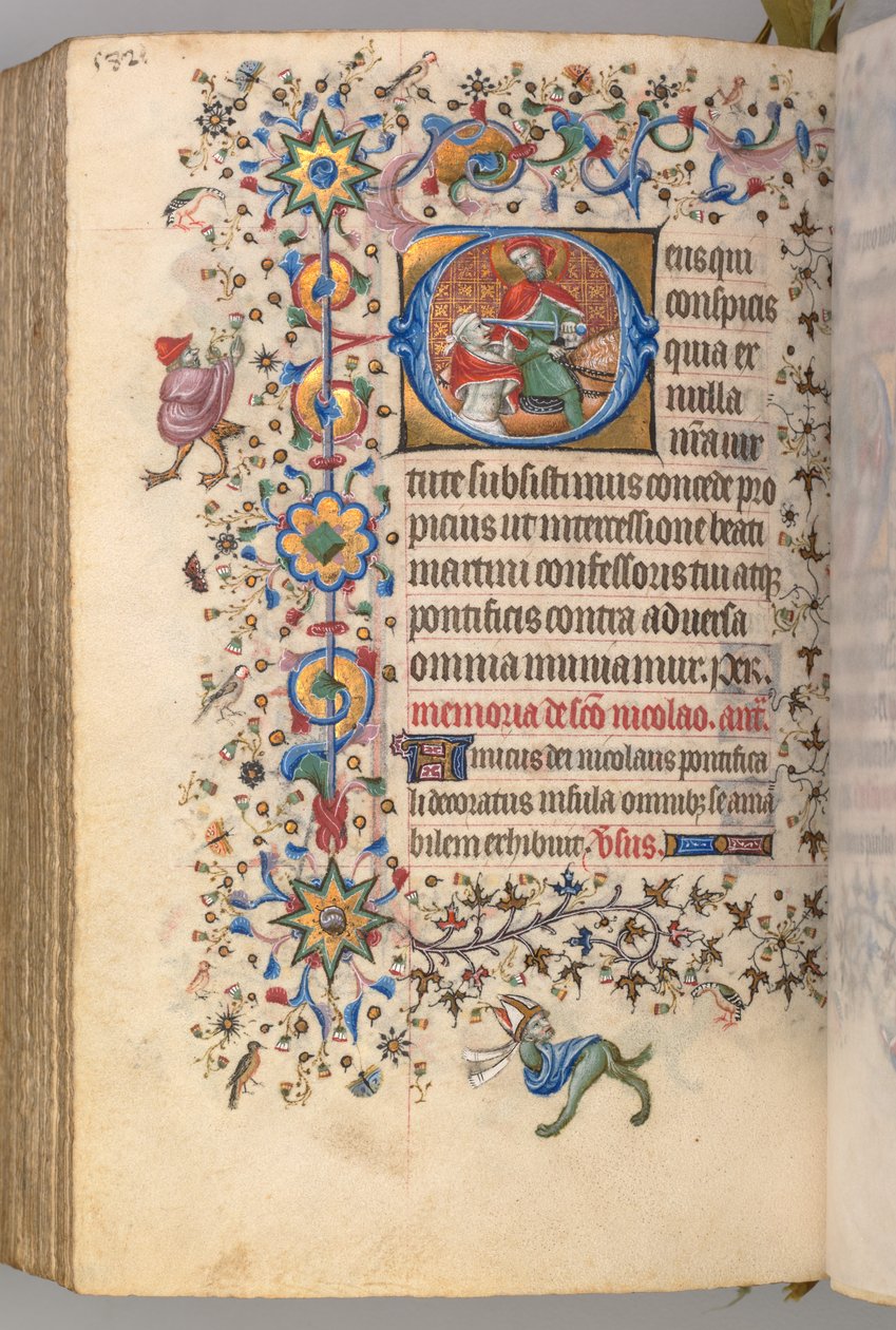 Stundenbuch von Karl dem Edlen, König von Navarra, fol. 285v, St. Martin von Master of the Brussels Initials and Associates