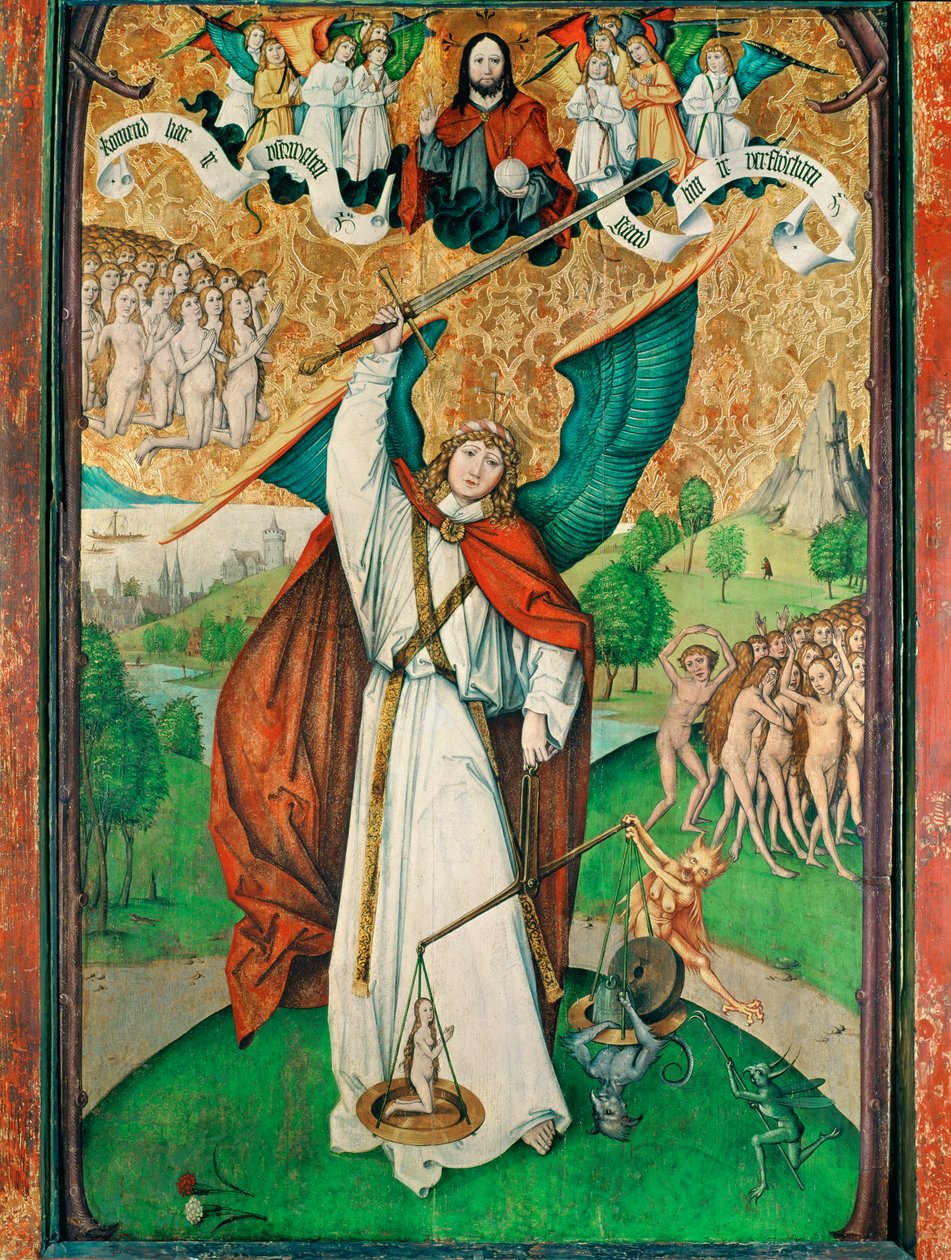 Der Erzengel Michael wiegt die Seelen am Jüngsten Tag von Master of the Carnation
